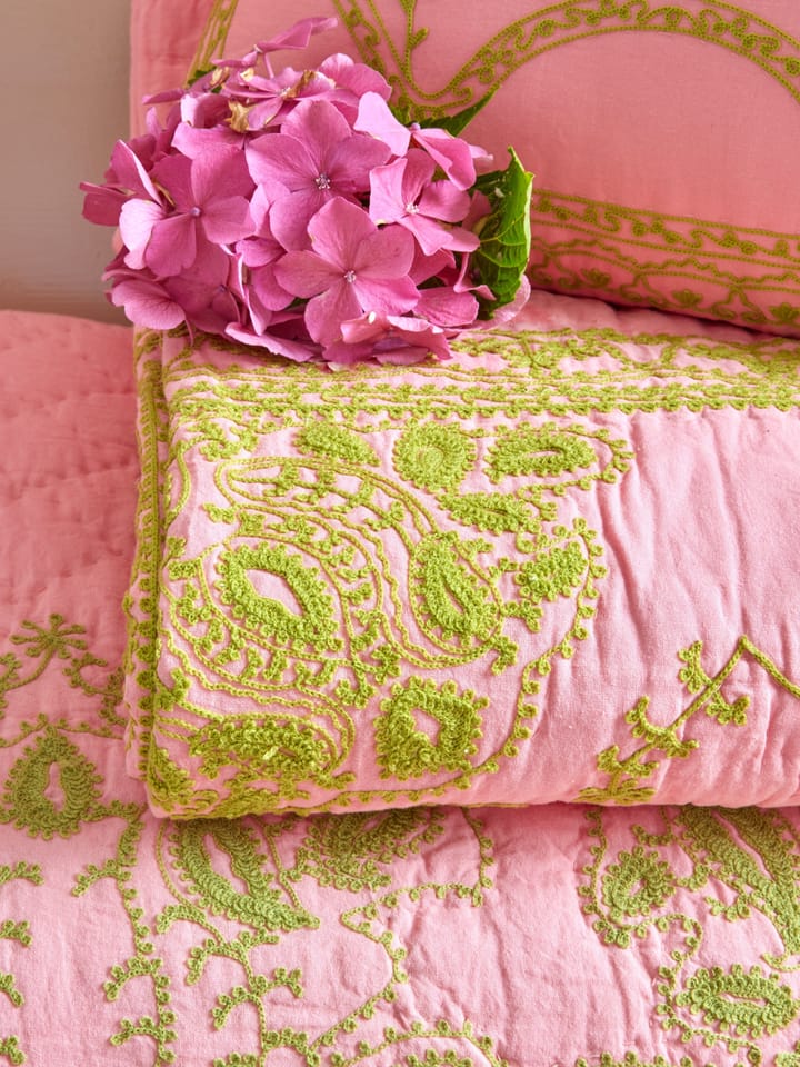 Rice quiltet sengeteppe 225x225 cm, Soft pink RICE