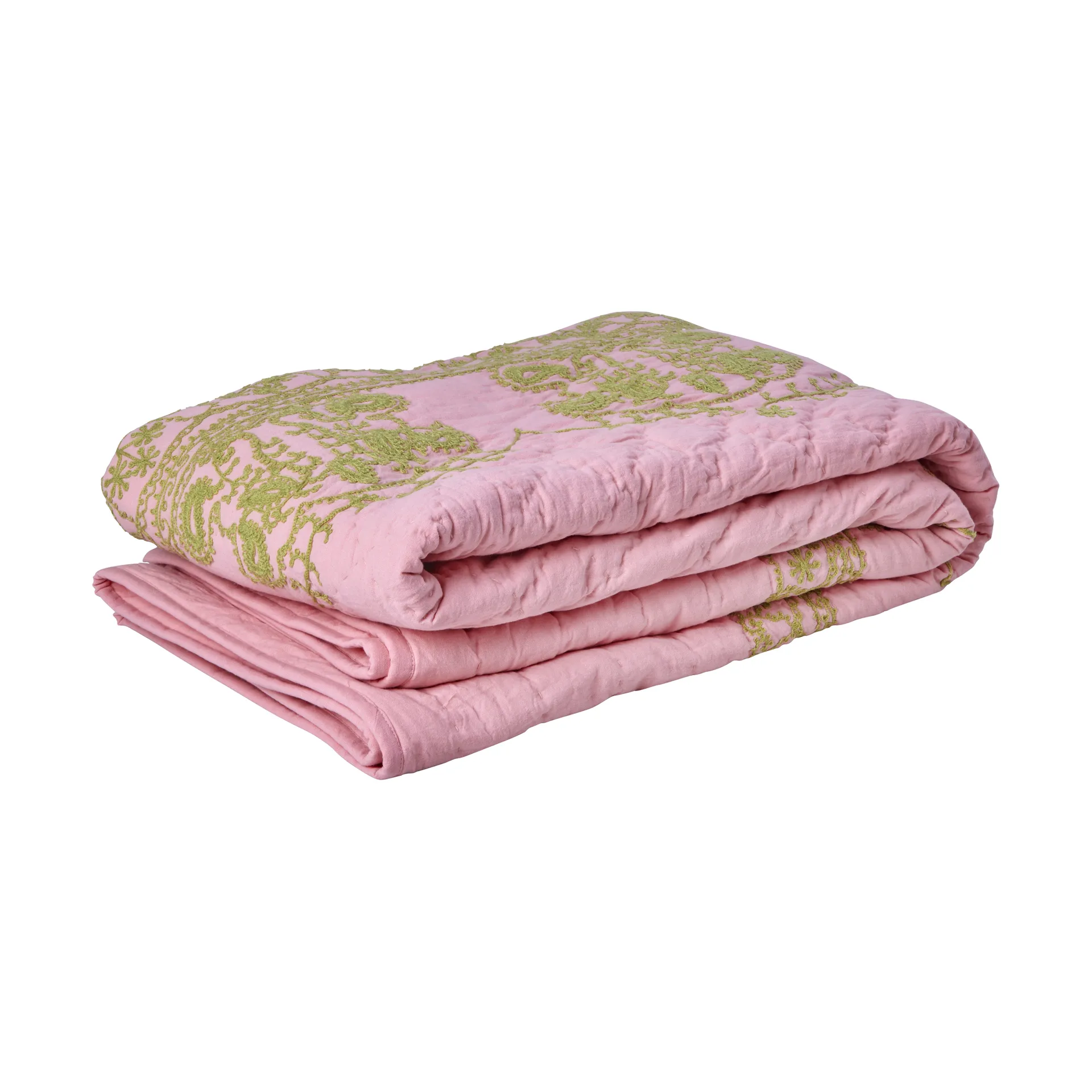 Rice quiltet teppe 140x200 cm, Soft pink RICE