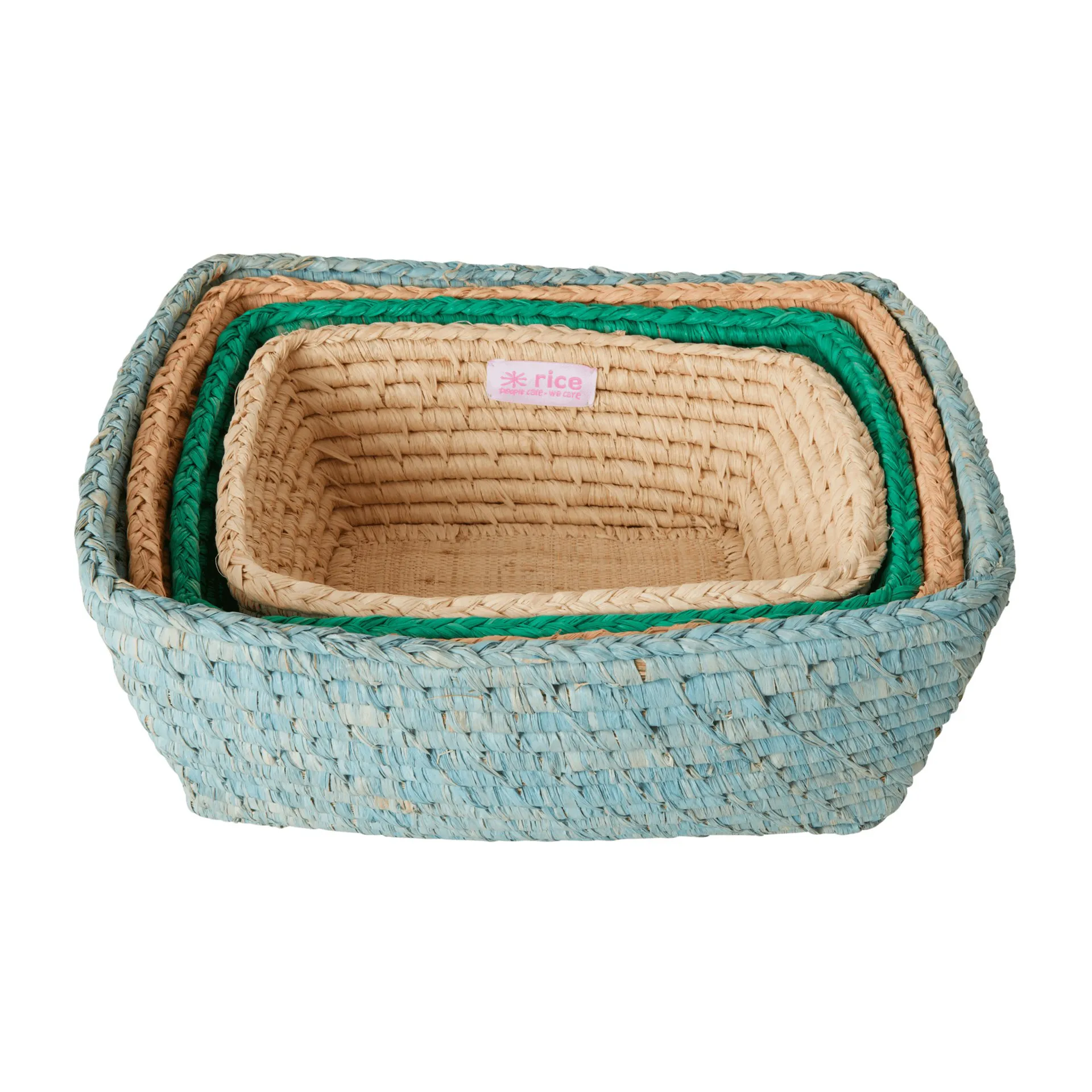 Rice raffia brødkurv 4 deler, Disco ball RICE