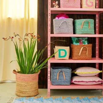 Rice raffia oppbevaringskurv - Brun - RICE