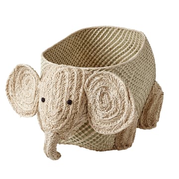 Rice raffia oppbevaringskurv dyr - Elefant - RICE