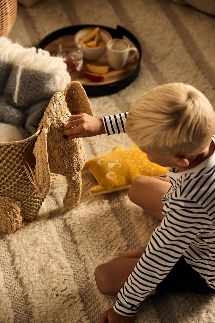Rice raffia oppbevaringskurv dyr, Elefant RICE