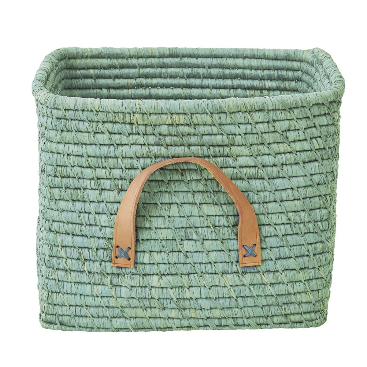 RICE Rice raffia oppbevaringskurv Mint