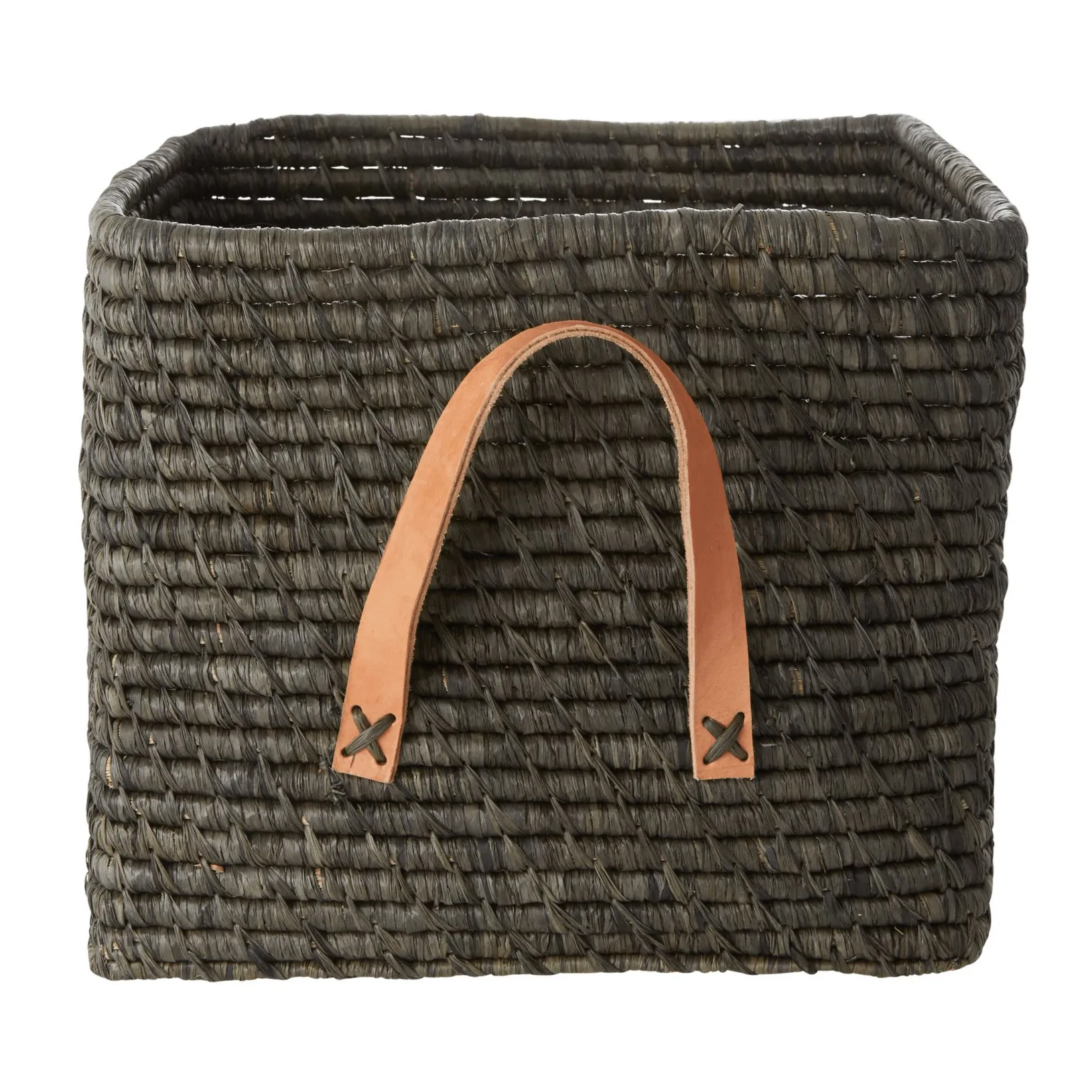 Rice raffia oppbevaringskurv, Mørkegrå RICE