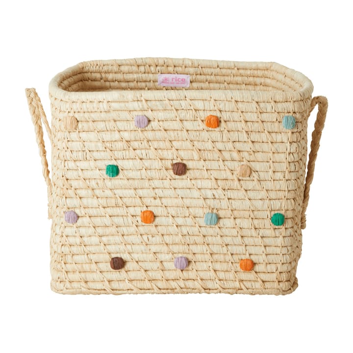 Rice raffia Storage kurv prikkete - Disco ball - RICE