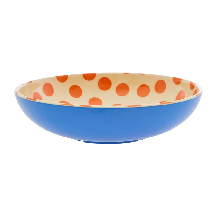 Rice salatskål melamin Ø 29,9 cm - Orange dots-blue - RICE