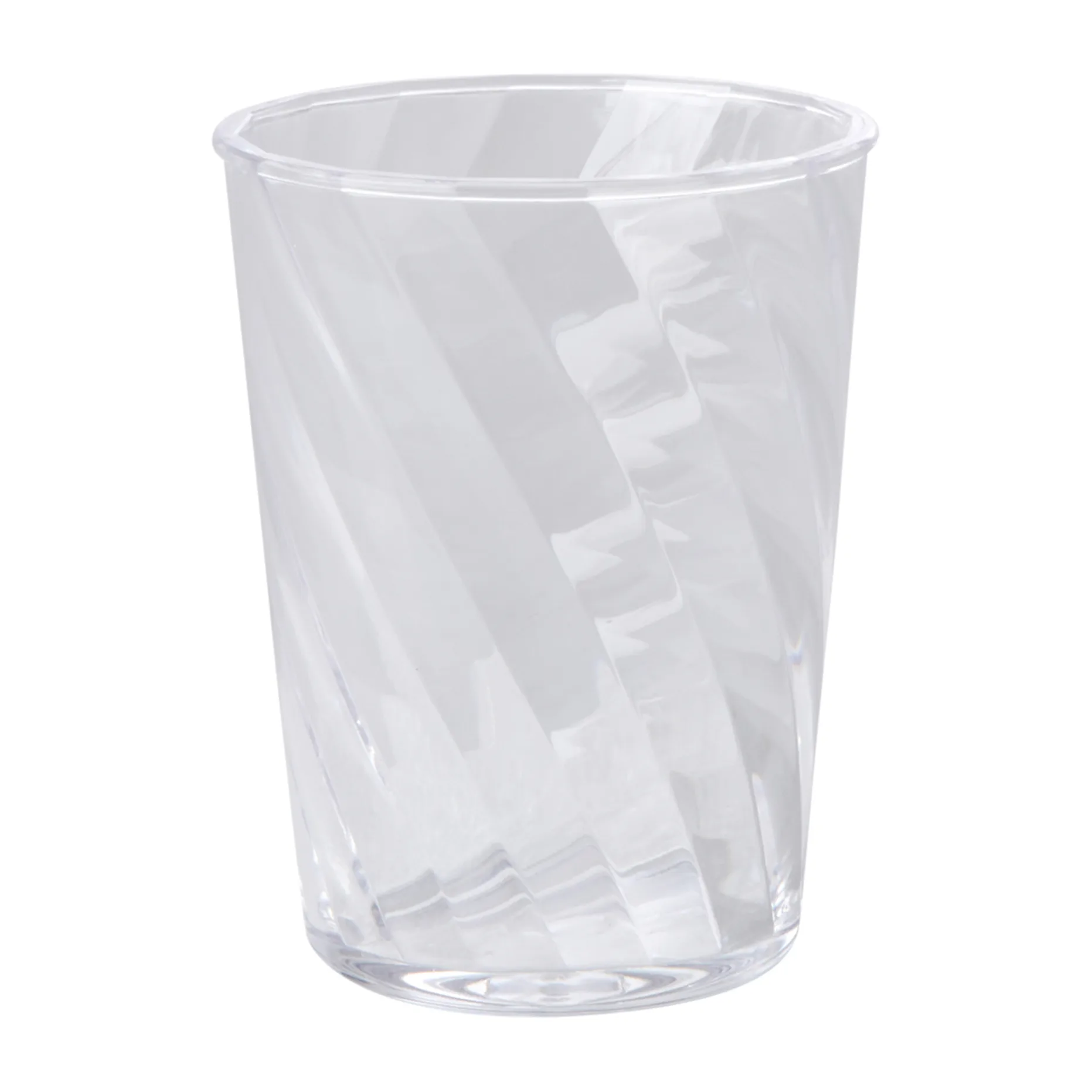 Rice Twisted Swirl drikkeglass akryl 34 cl, Clear RICE