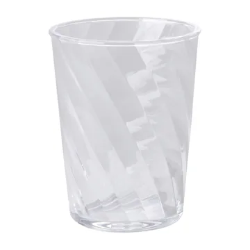 Rice Twisted Swirl drikkeglass akryl 34 cl - Clear - RICE