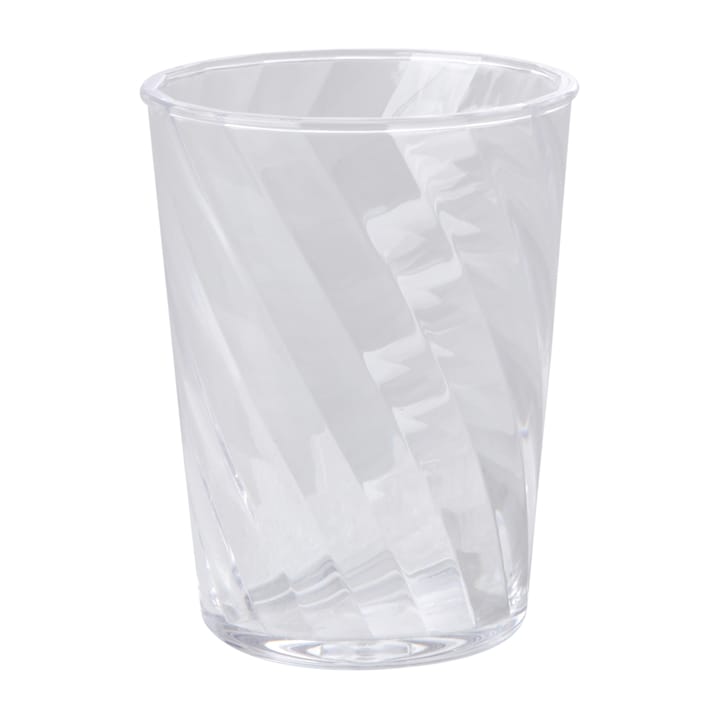 Rice Twisted Swirl drikkeglass akryl 34 cl, Clear RICE