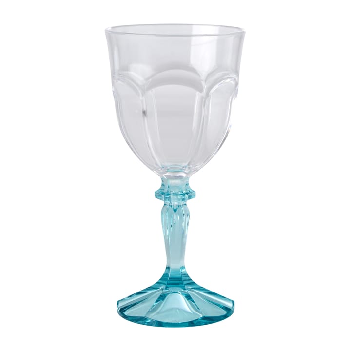 Rice Two Tone vinglass akryl 26,6 cl - Clear-mint - RICE