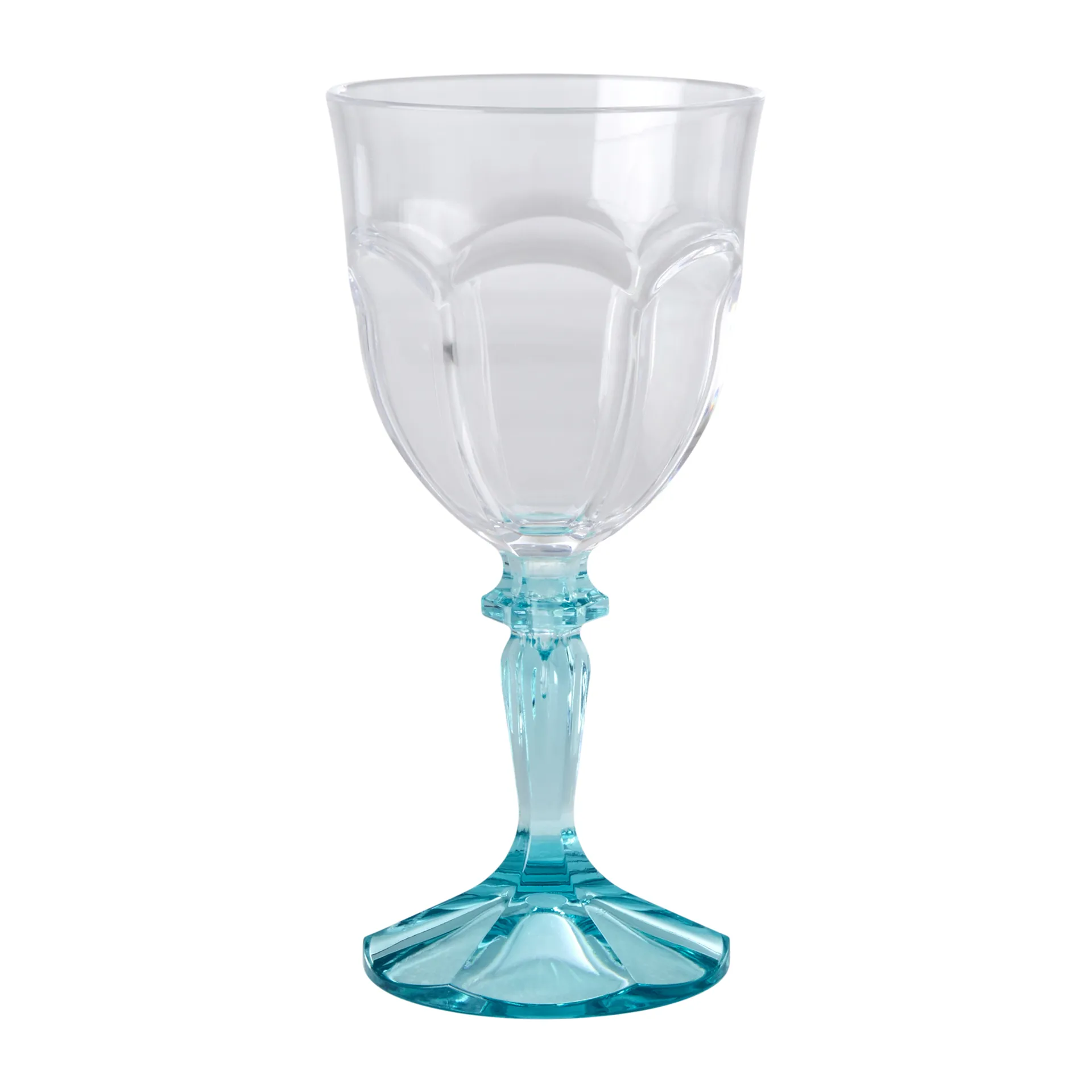 Rice Two Tone vinglass akryl 26,6 cl, Clear-mint RICE