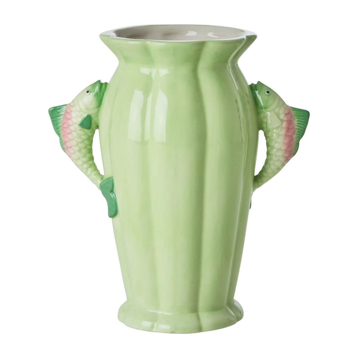 Bilde av RICE Rice vase fisk 20 cm Green