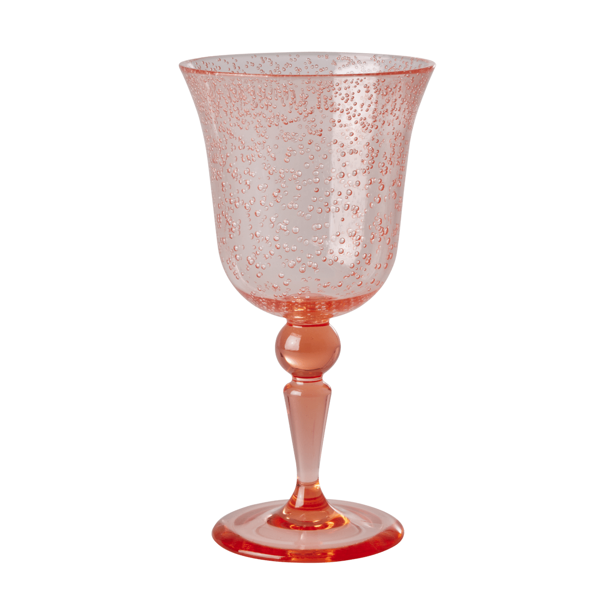 Rice vinglass bubble design 36 cl Peach | Skandinavisk Design | Vinglass | Oransje