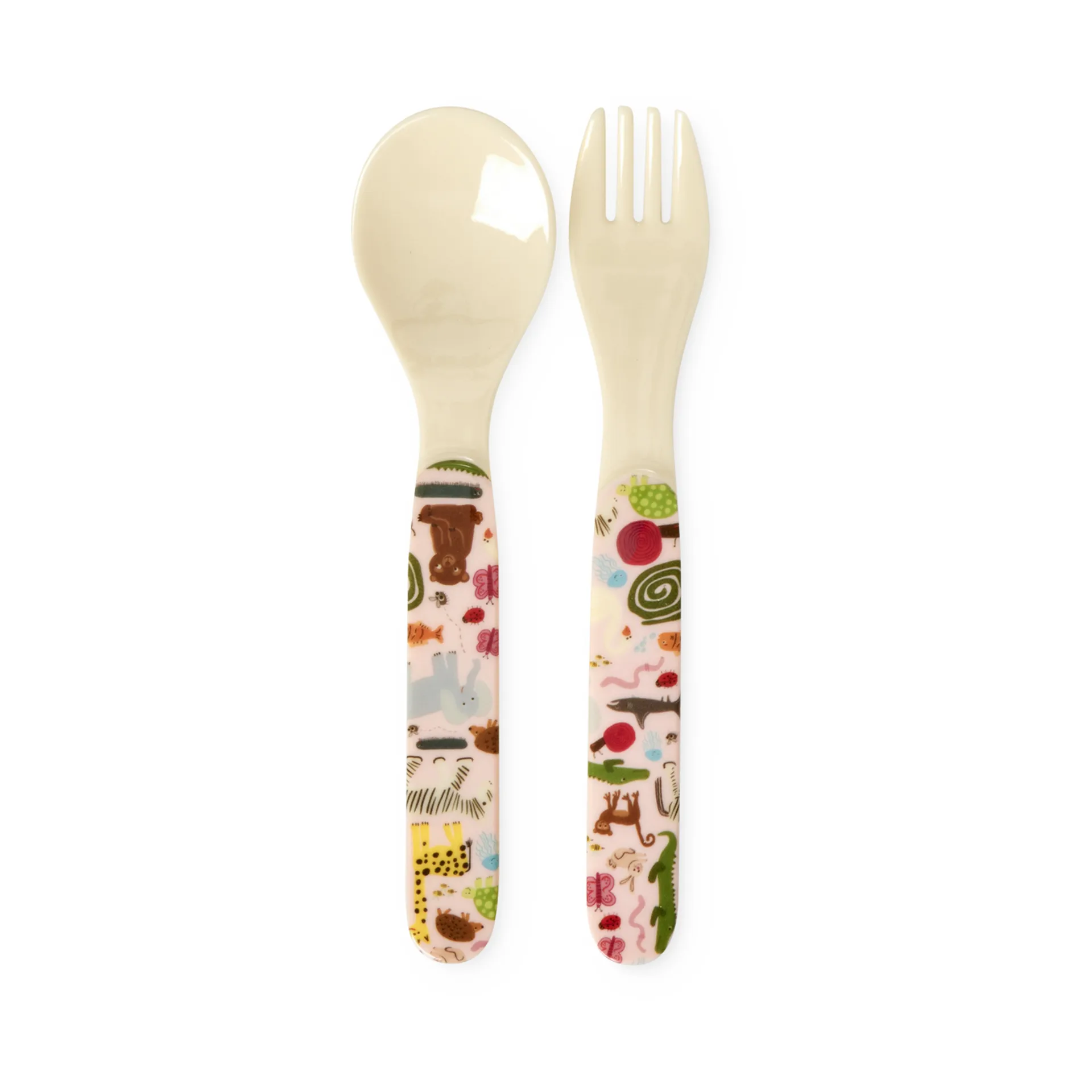 Rice Wildlife barnebestikk 2 deler, Pink RICE