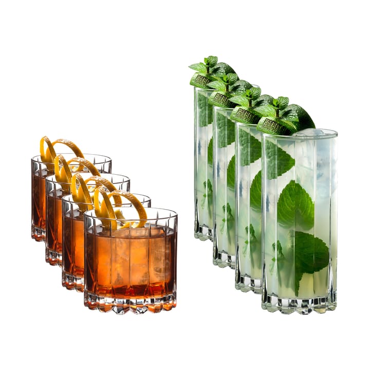 Riedel Rocks & Highball glass, 8 deler Riedel