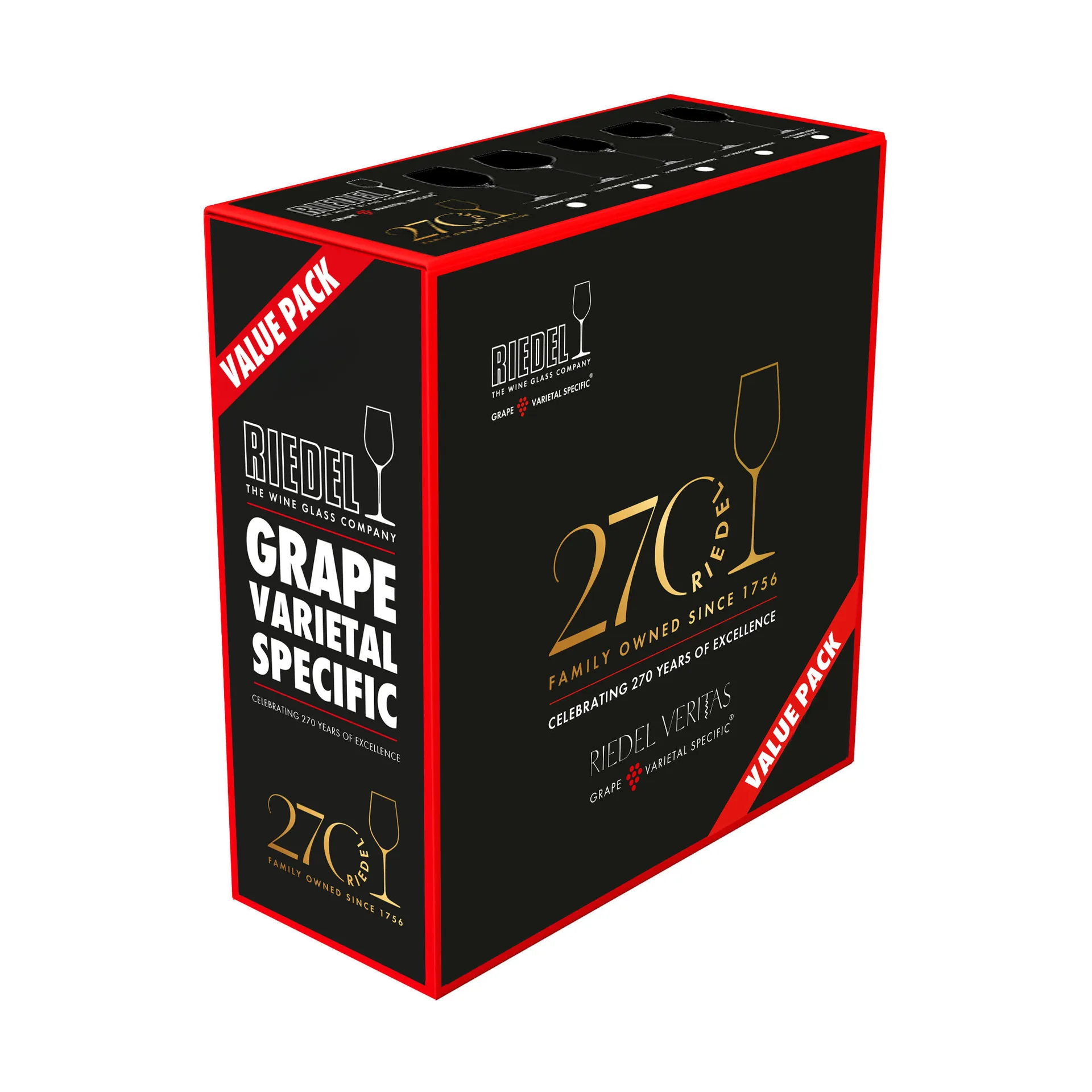 Veritas Old World Pinot Noir vinglass 73,8 cl, 270-årsjubileum, 2-pakning Riedel