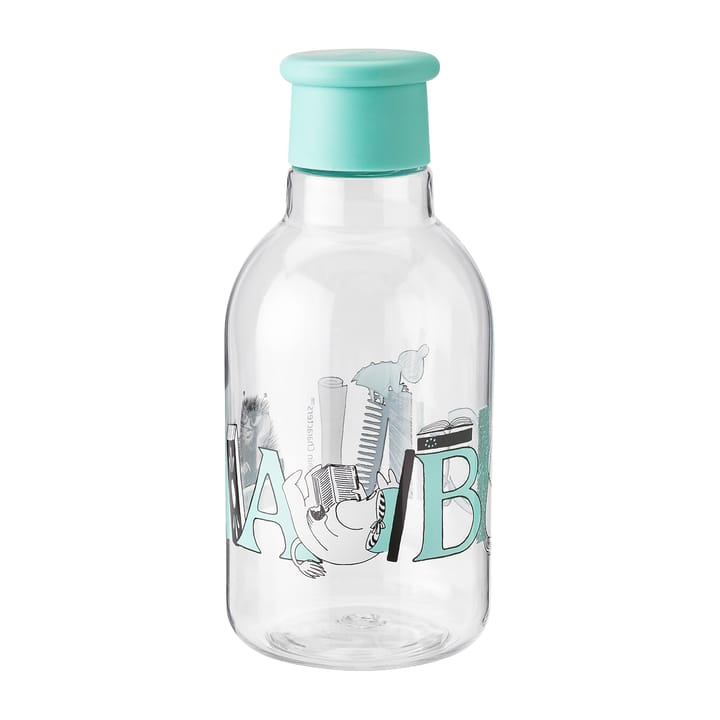 DRINK-IT Moomin ABC vannflaske 0,5 liter - Turqouise - RIG-TIG