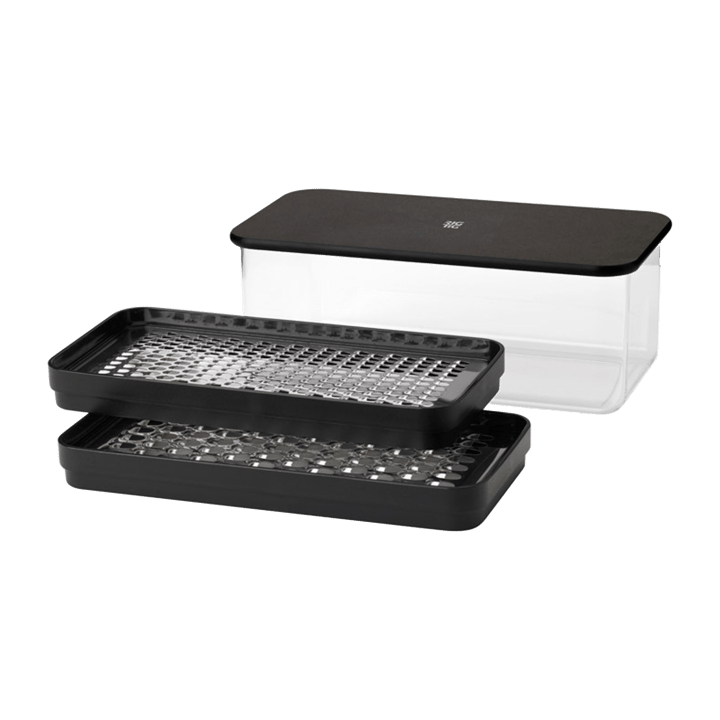 GRATE-IT rivjern med beholder, Black RIG-TIG