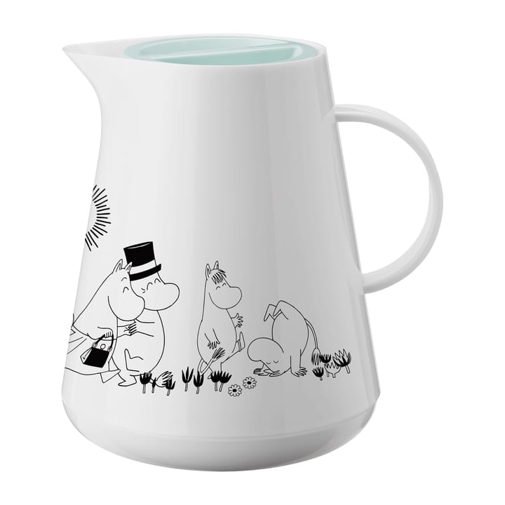 HOTTIE Mummi termoskanne 1 l - White-dusty green - RIG-TIG