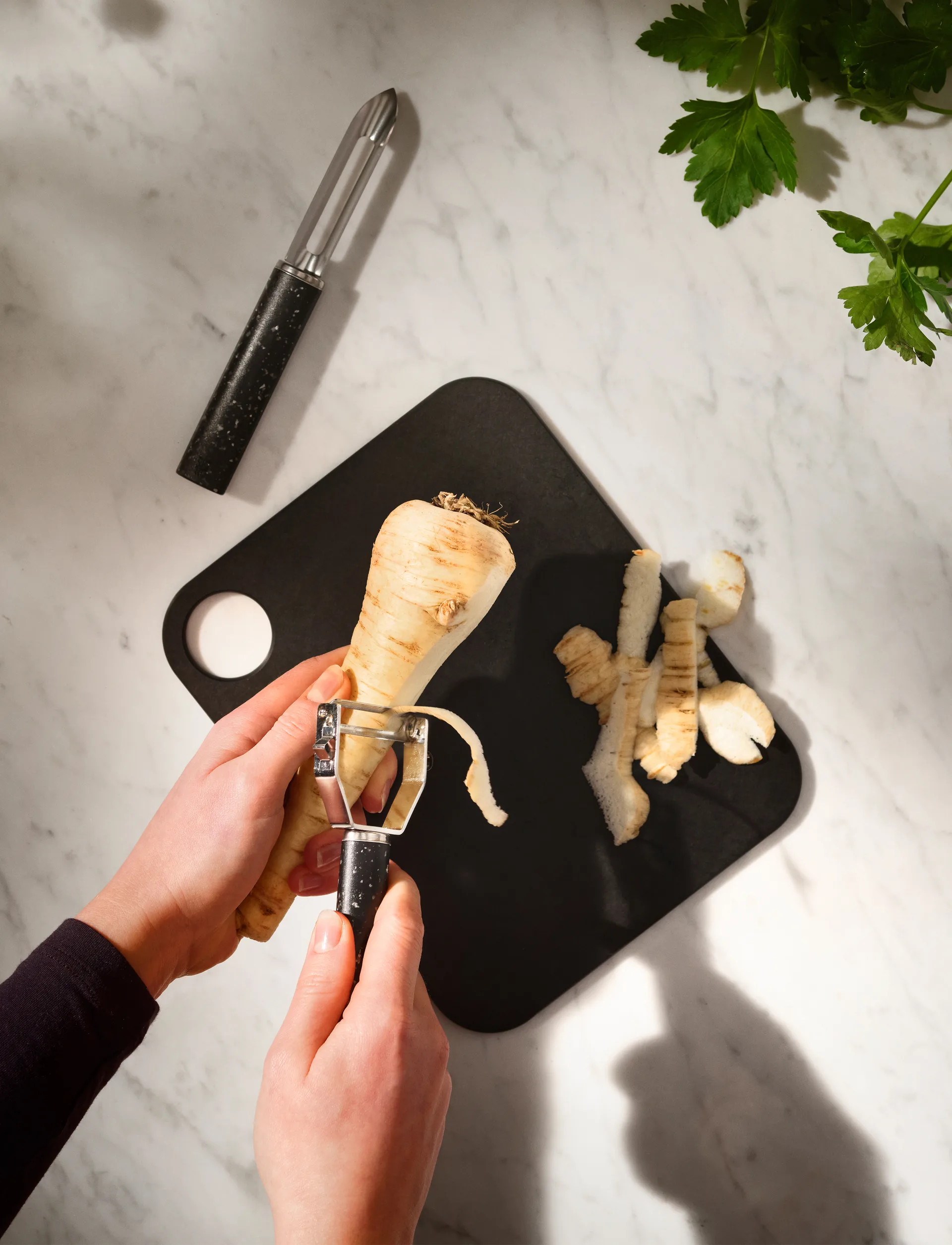 REDO potetskreller 18 cm, Black RIG-TIG