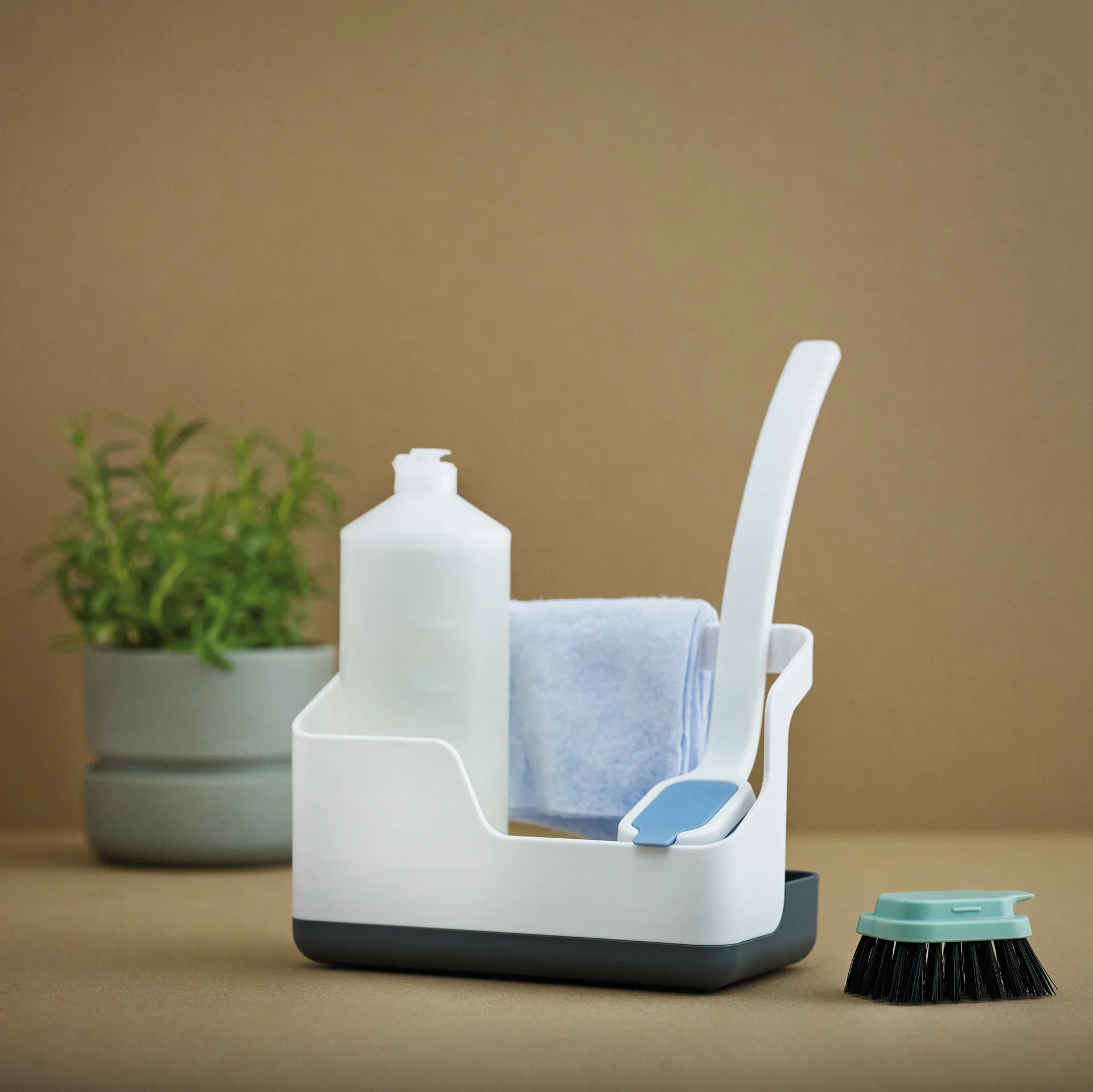 Sink-Caddy oppbevaring, hvit-grå RIG-TIG