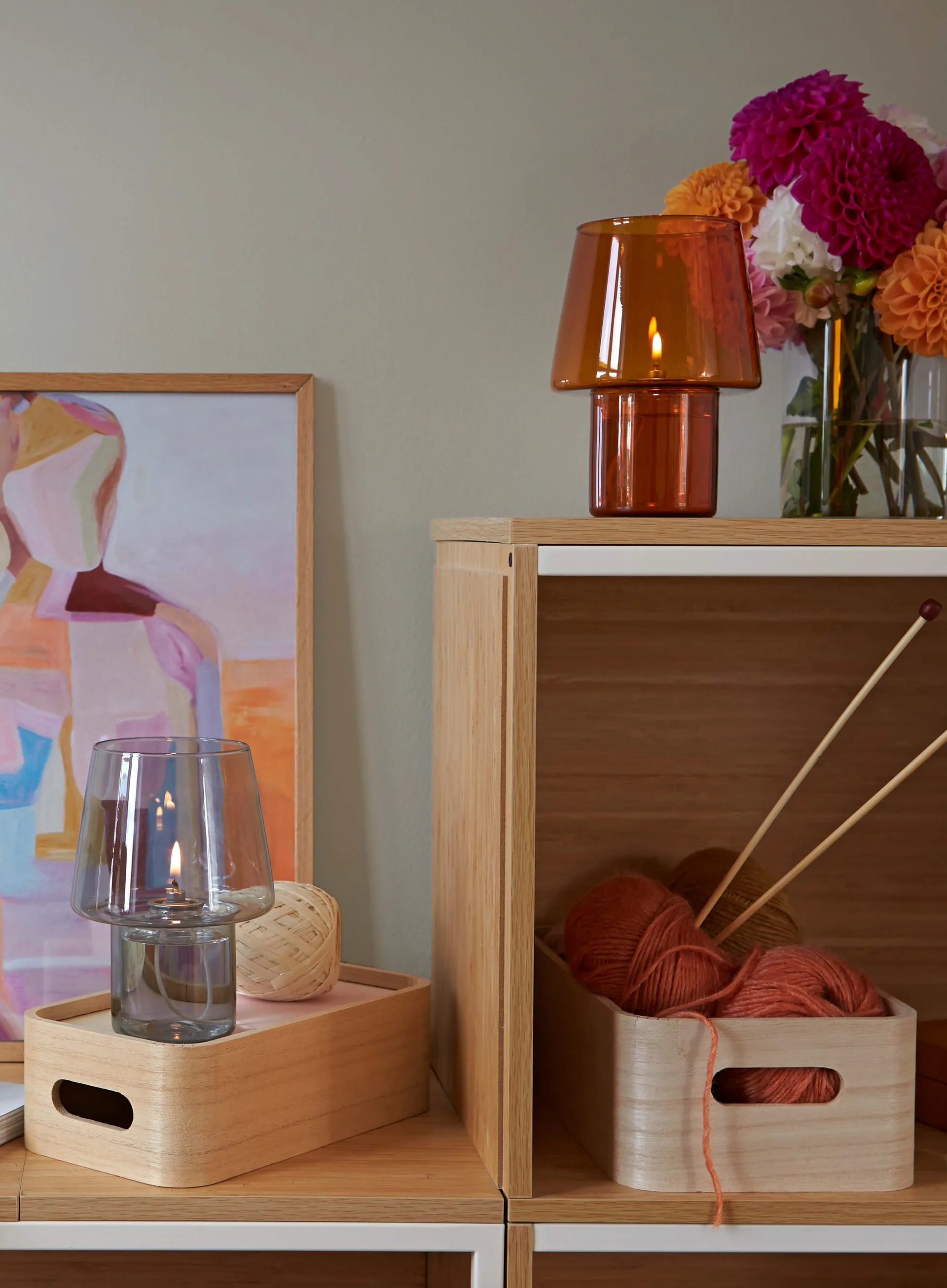 VIVA oljelampe 16,5 cm, Smoke RIG-TIG