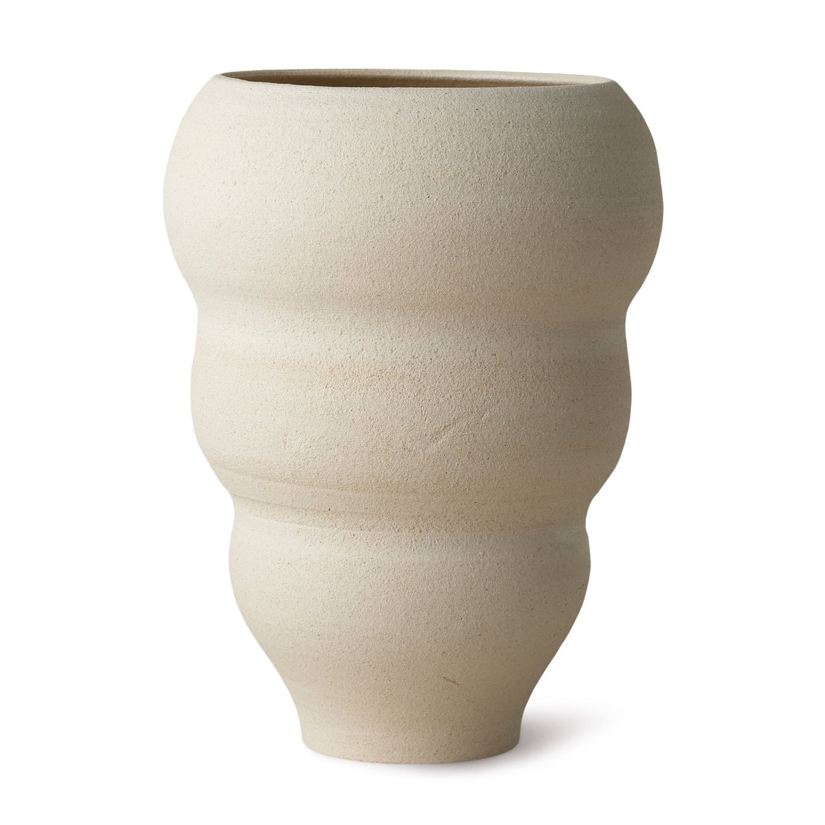 Bilde av Ro Collection Hand turned vase no. 60 Curved Vanilla