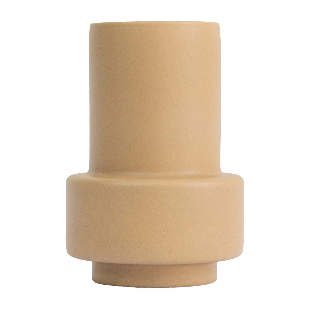 Hurricane vase L Ø17, Soft Ochre Ro Collection