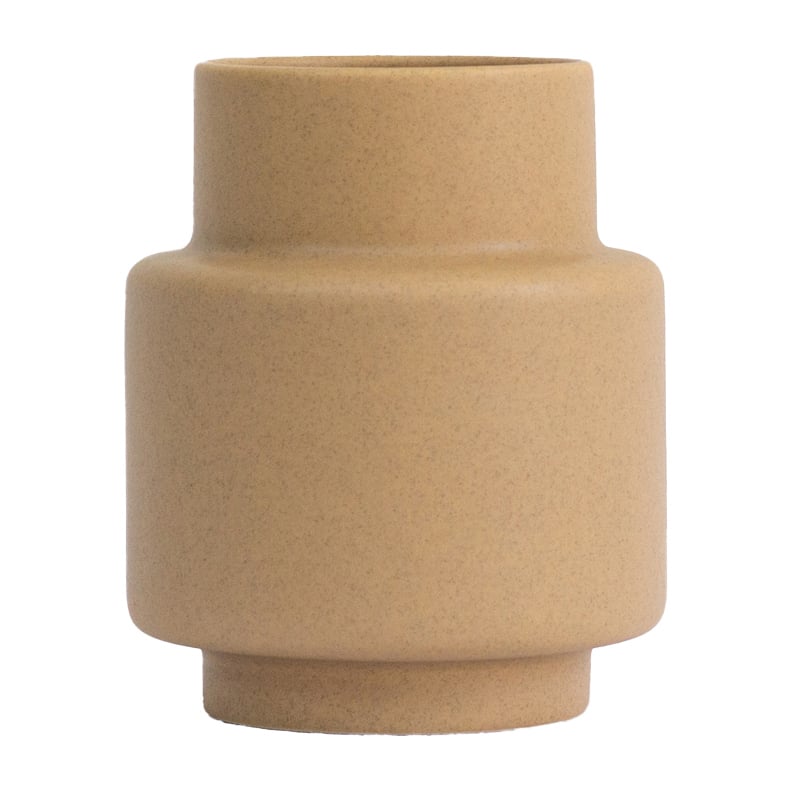 Bilde av Ro Collection Hurricane vase M Ø12 Soft Ochre