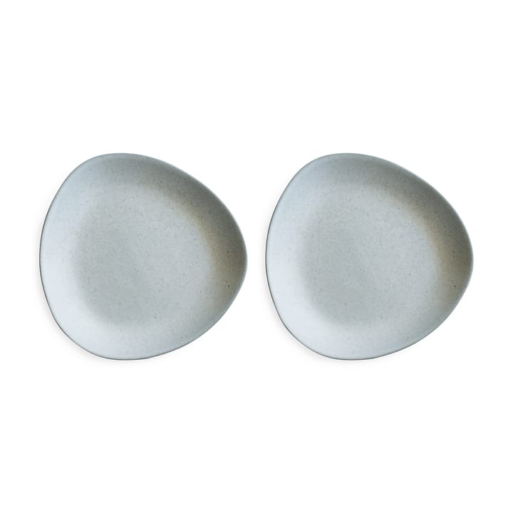 Plate no.33 2-stk. - Ash grey - Ro Collection