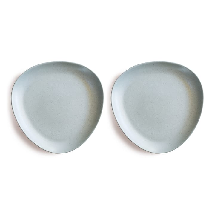 Plate no.34 2-stk. - Ash grey - Ro Collection