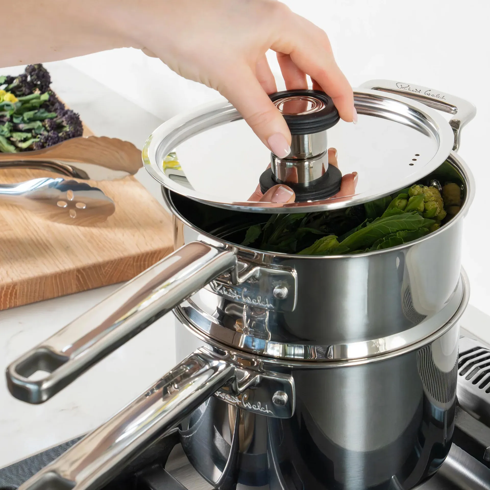 316 Series dampinnsats, Rustfritt stål, 18 cm Robert Welch