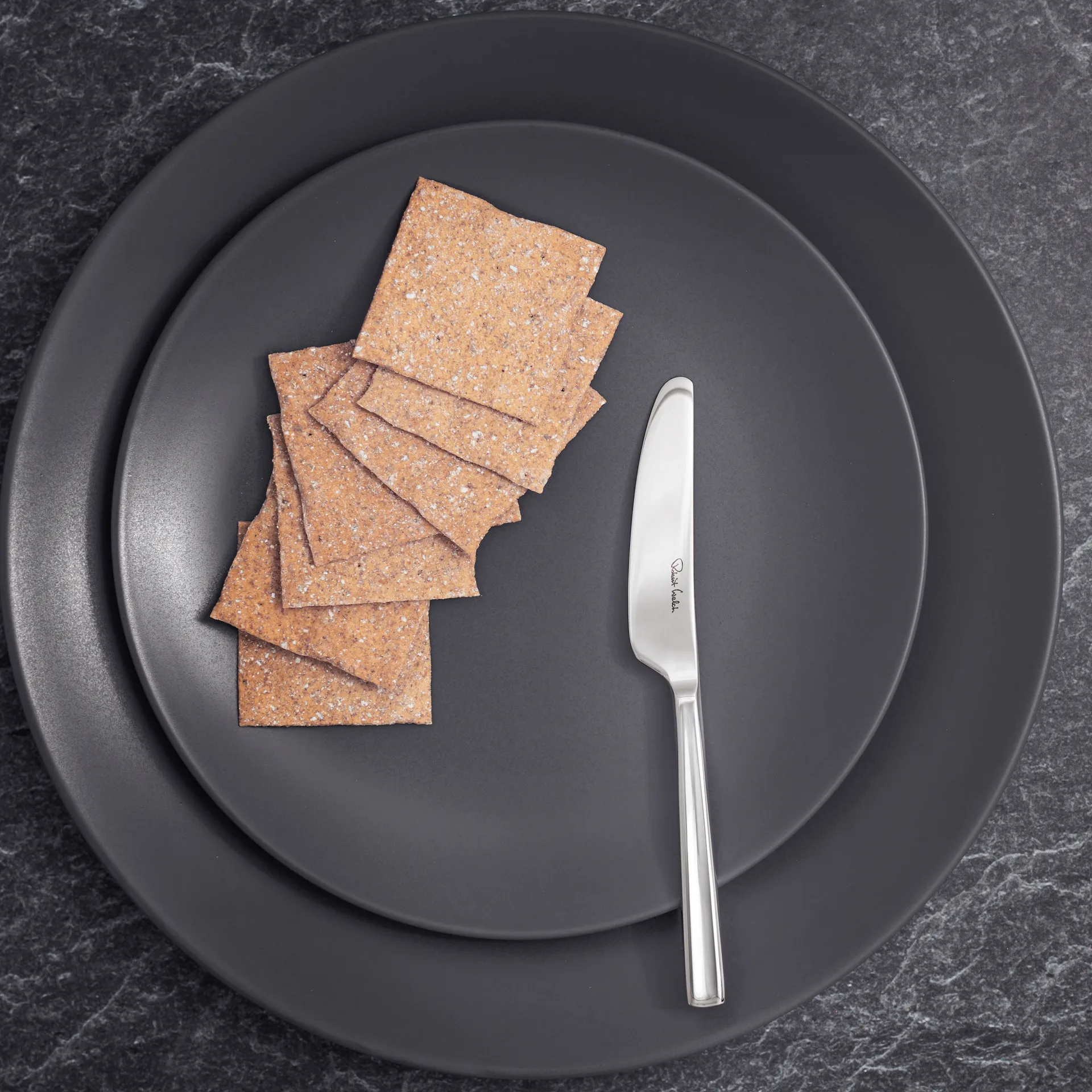 Blockley smørkniv blank, Rustfritt stål Robert Welch