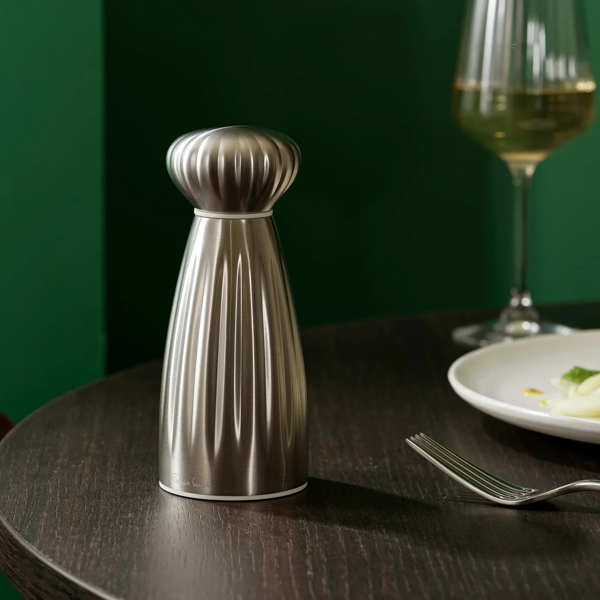 Palm Satin salt kvern, Small-rustfritt stål Robert Welch