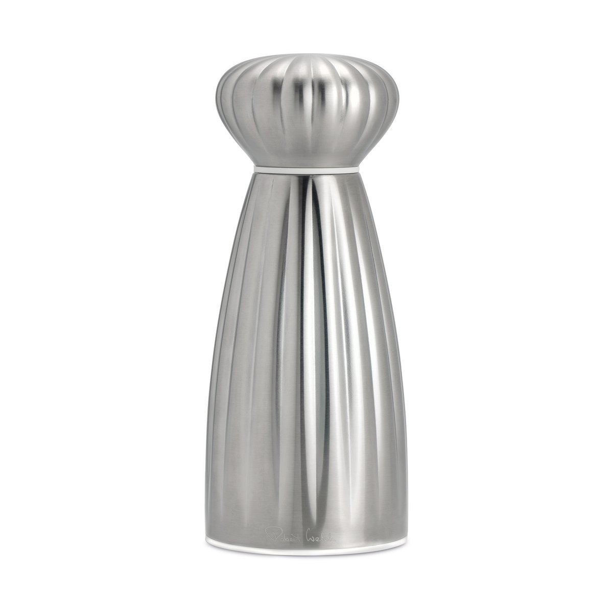 Robert Welch Palm Satin saltkvern rustfritt stål 16,8 cm Hvit