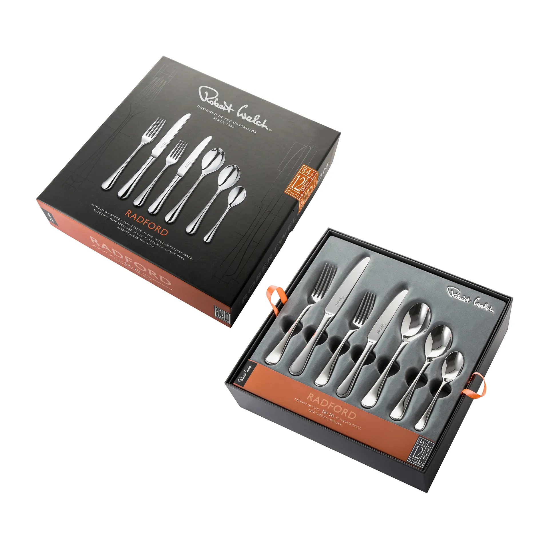 Radford bestikk blank, 84 deler Robert Welch
