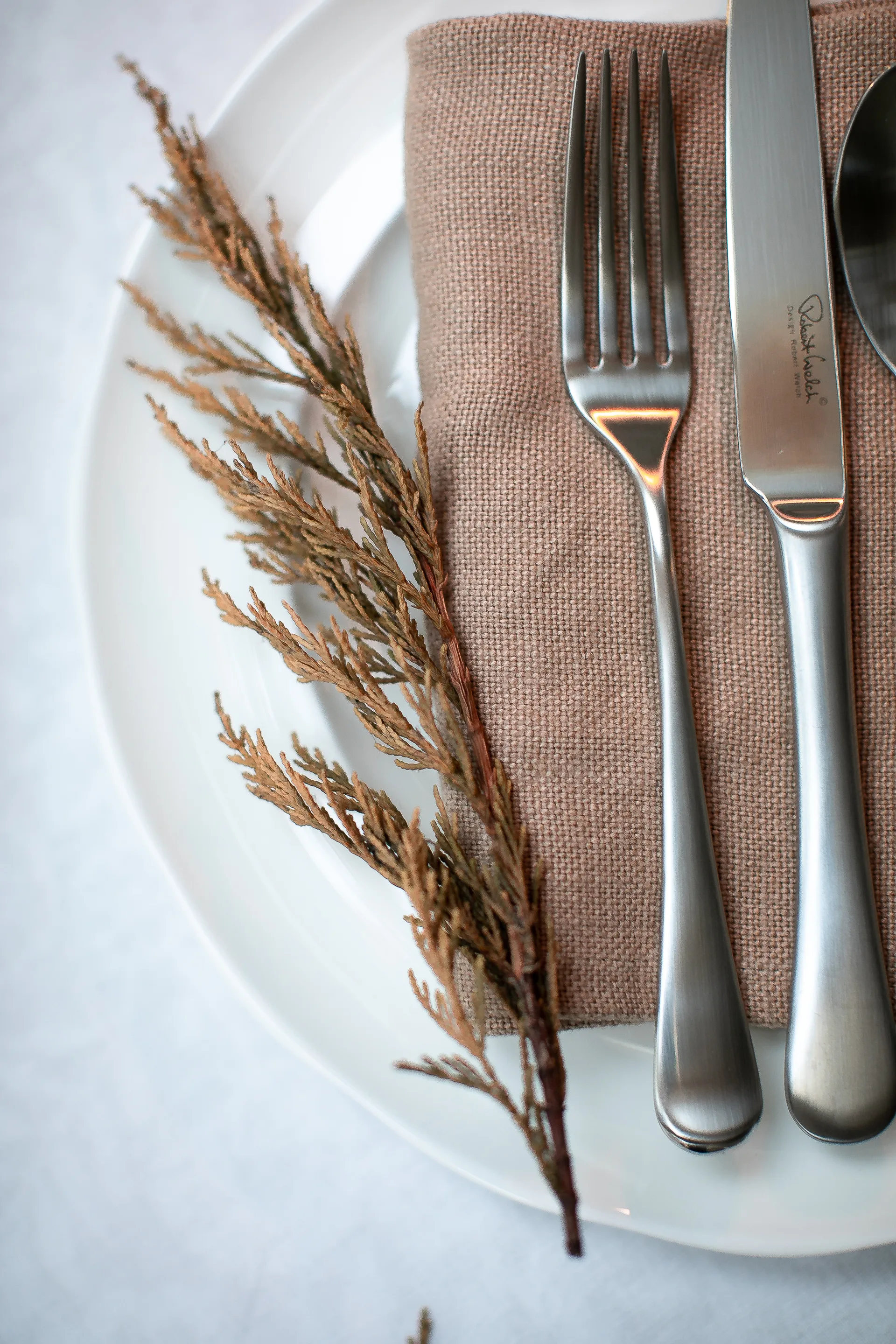 Radford forrettsgaffel matt, Rustfritt stål Robert Welch