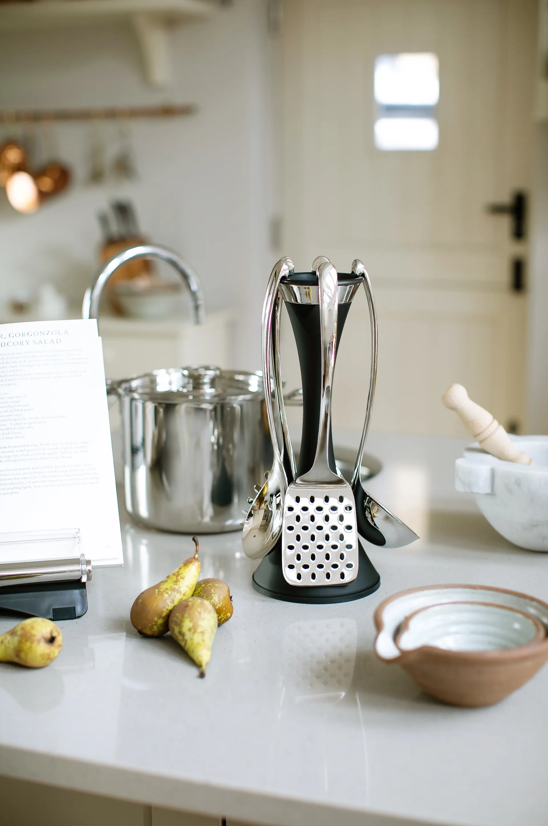 Robert Welch Signature kjøkkenredskapsholder 6 deler, Svart Robert Welch