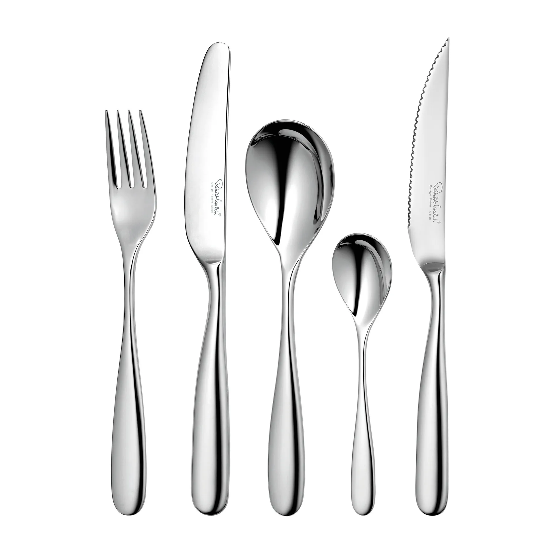 Stanton Bright bestikksett + grillkniv, 24 + 6 deler Robert Welch