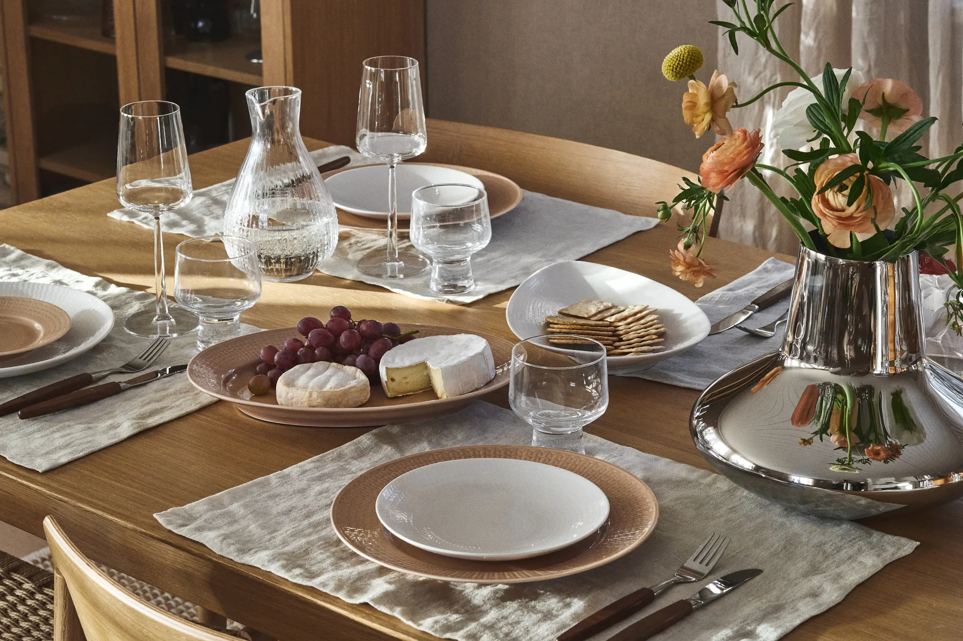 Blå ild serveringsfat, Hvit, 24x35 cm Rörstrand