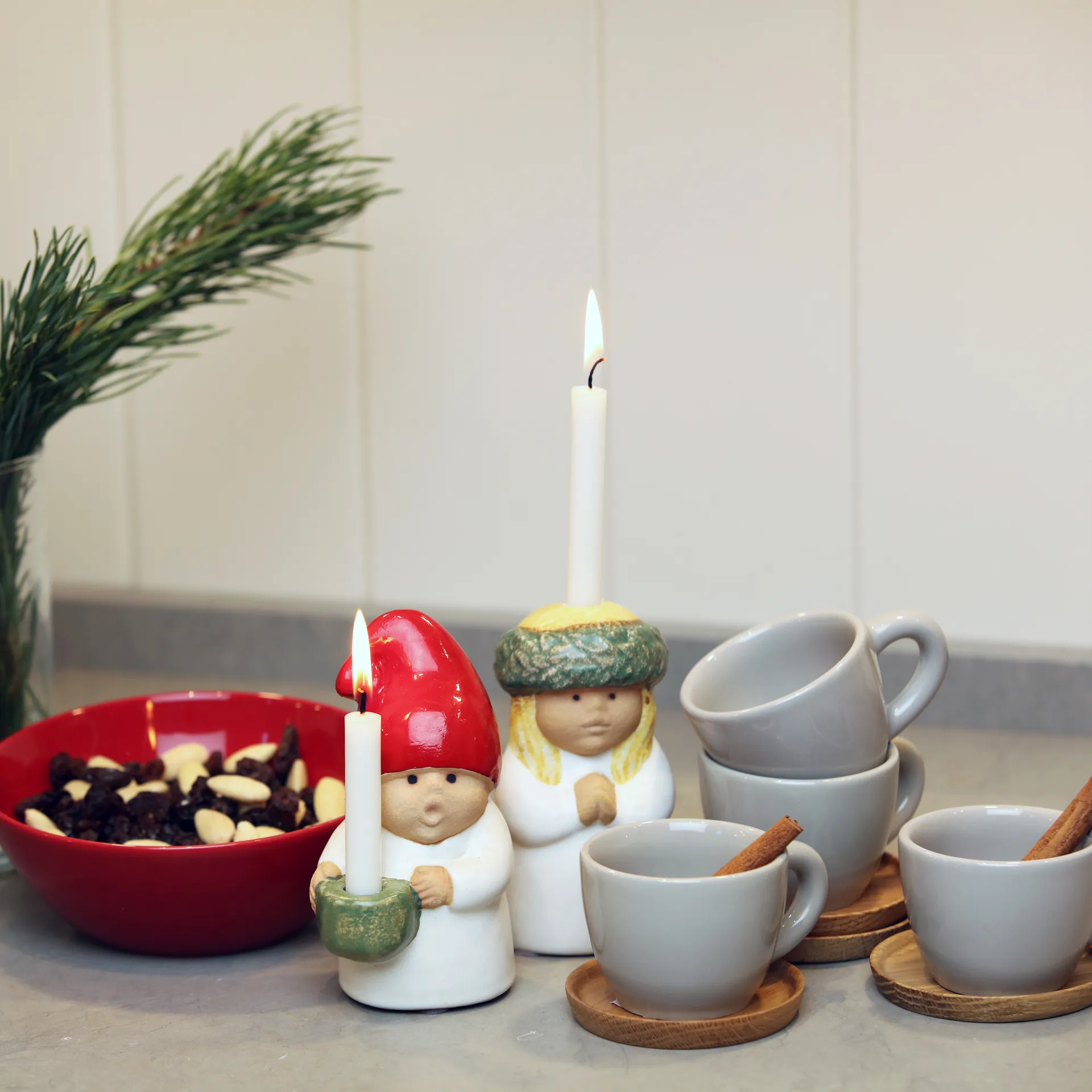 Nisse figur, hvit Rörstrand