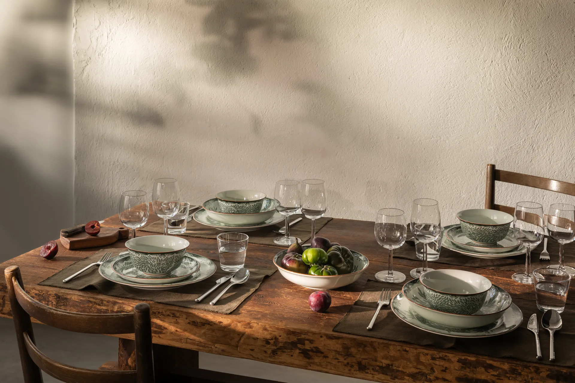 Ostindia Floris asjett Ø16 cm, Grønn Rörstrand