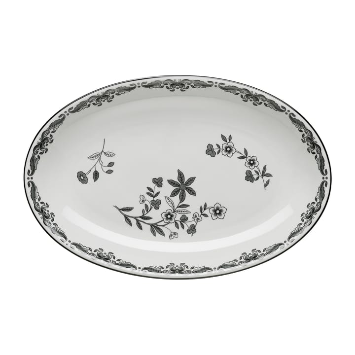 Ostindia Svart serveringsfat ovalt 22 x 33 cm, Svart Rörstrand