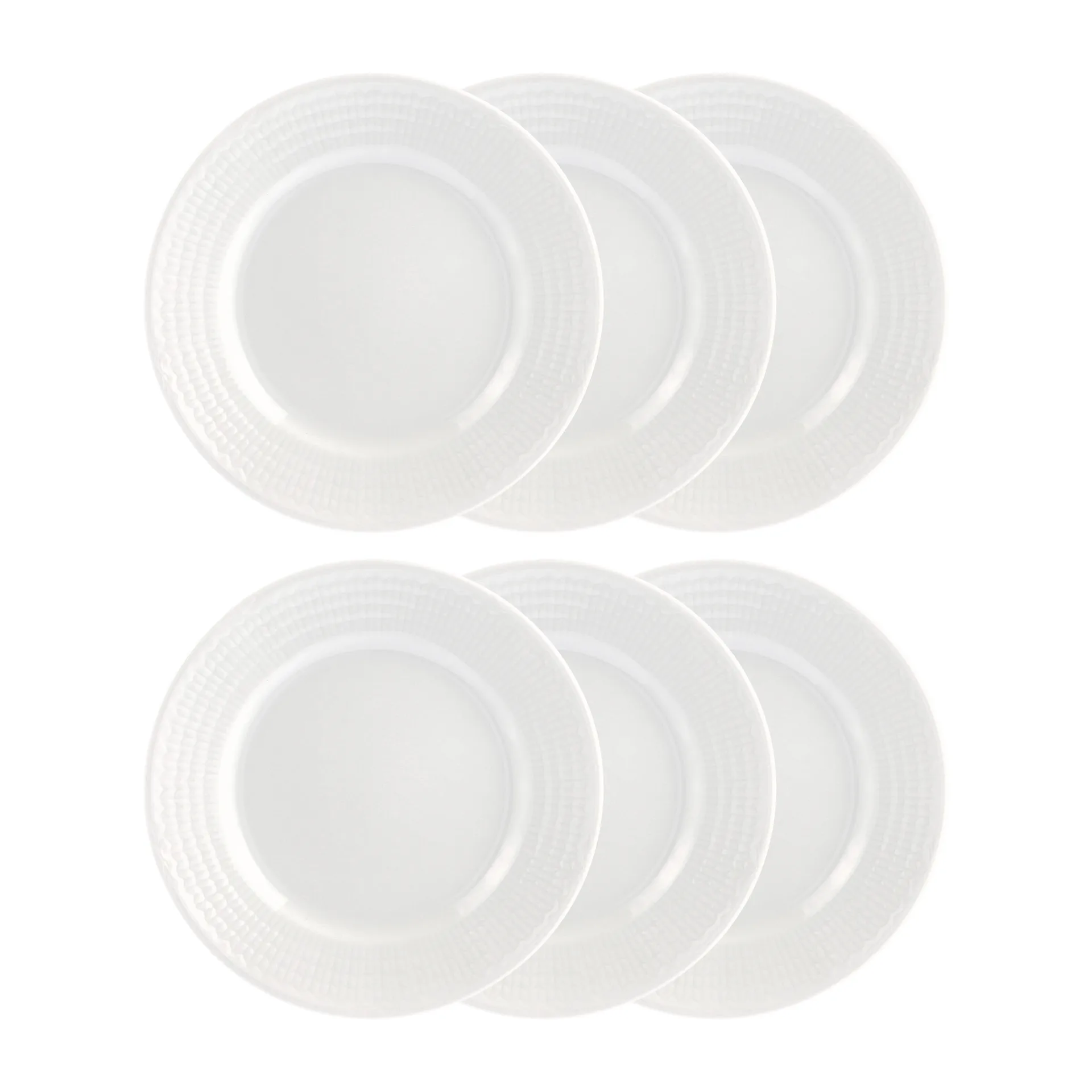 Swedish Grace asjett 17 cm 6-pk snø (hvit) Rörstrand