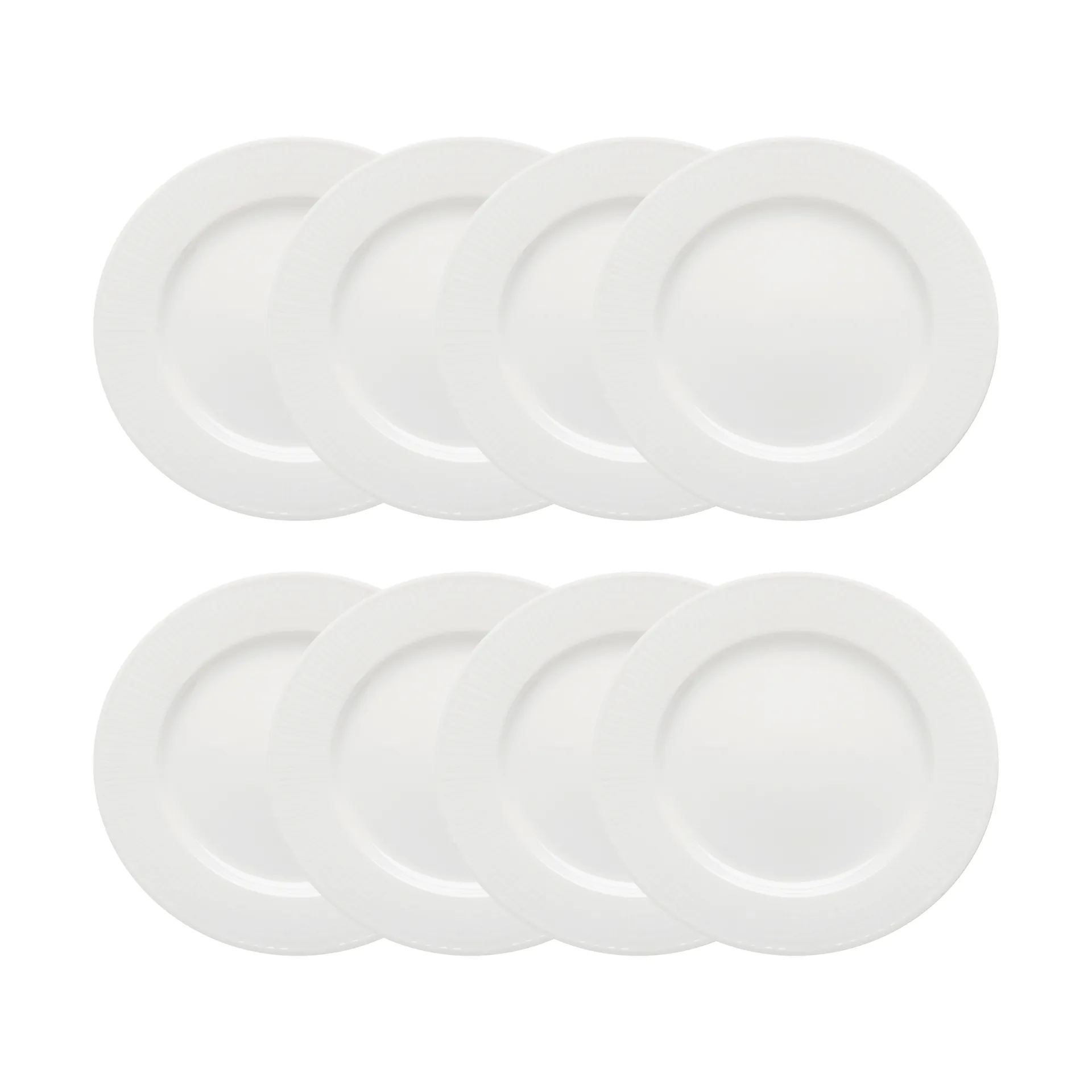 Swedish Grace desserttallerken Ø17 cm 8-pakning - Snø (hvit),  Rörstrand