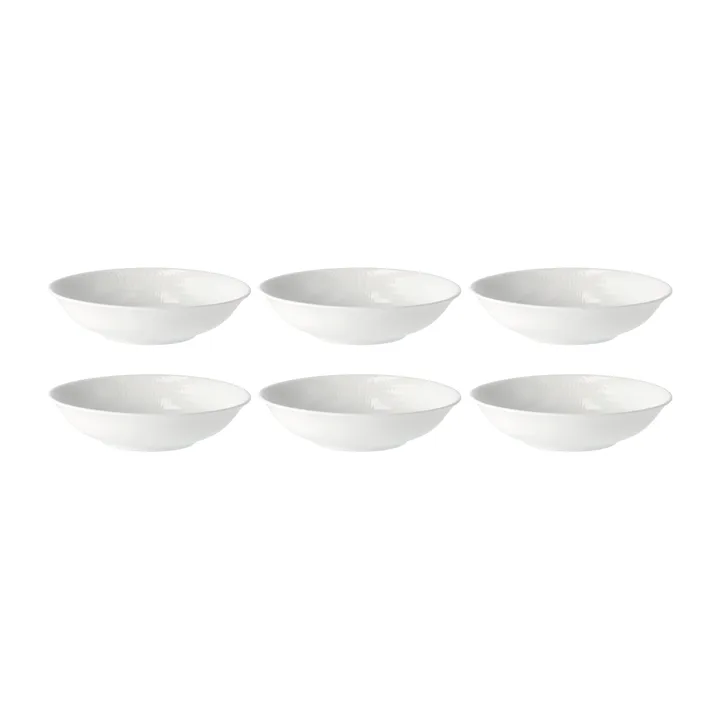 Swedish Grace dyp tallerken 19 cm 6-pk snø (hvit) - Rörstrand