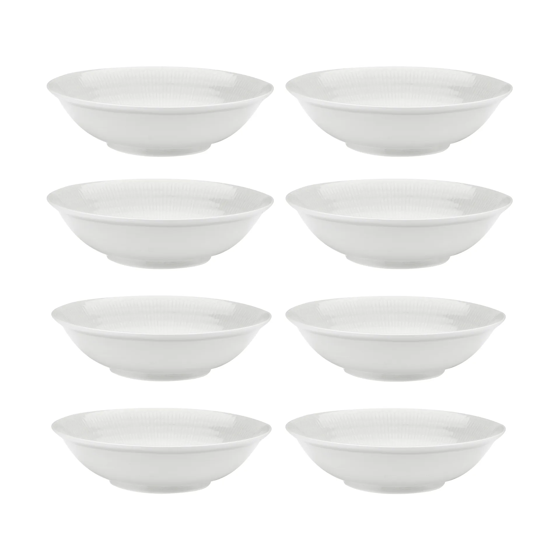 Swedish Grace dyp tallerken Ø19 cm 8-pakning - Snø (hvit),  Rörstrand