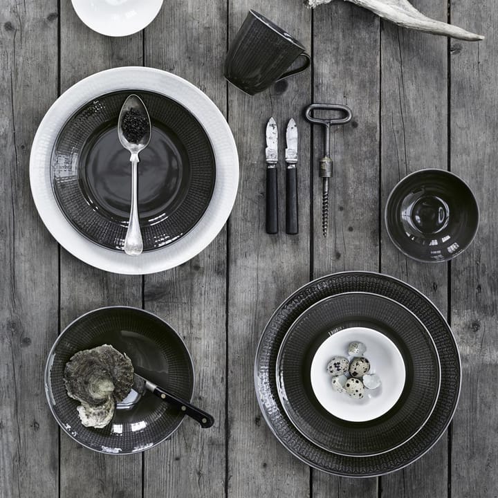 Swedish Grace dyp tallerken Ø25 cm, stein (mørkgrå) Rörstrand