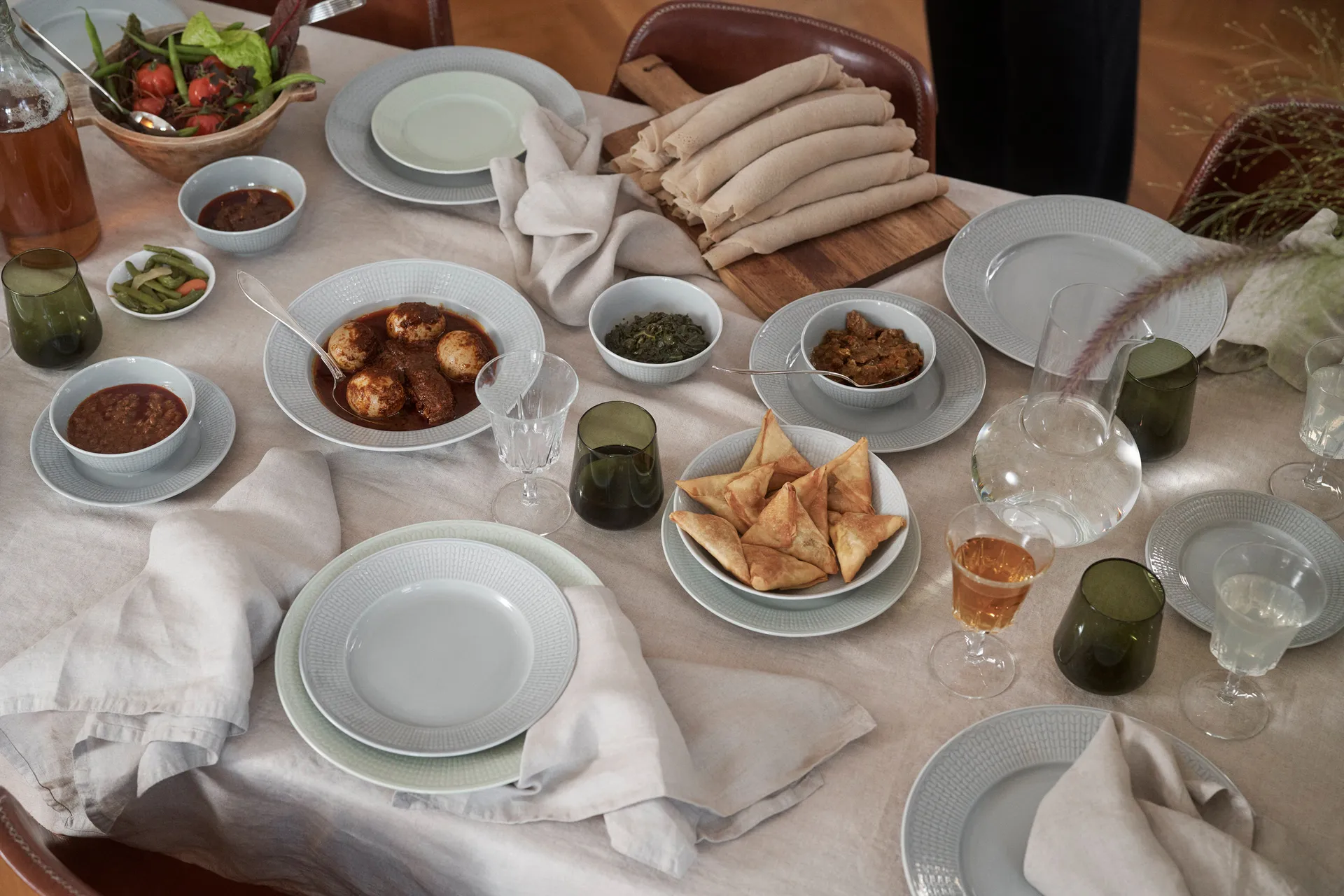 Swedish Grace tallerken Ø21 cm 8-pakning - Snø (hvit) Rörstrand