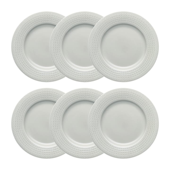 Swedish Grace tallerken Ø24 cm 6-pk Tåke (grå) - undefined - Rörstrand
